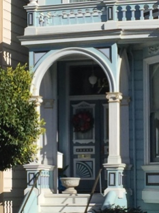 Door with wreath, Painted Ladies, San Francisco