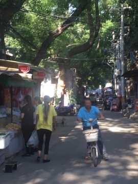 Beijing Hutong with scooter